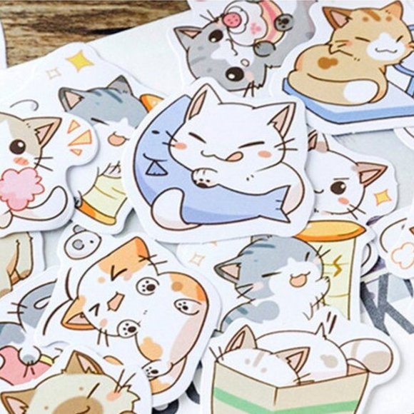 Kawaii Chibi Cat Stickers - Picture 2 of 9